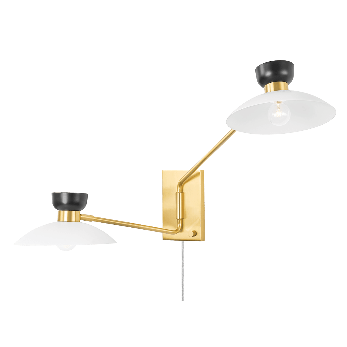 Mitzi - Whitley Wall Sconce Plug In - HL481202-AGB | Montreal Lighting & Hardware