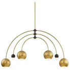 Mitzi - Willow Chandelier - H348806-AGB/BK | Montreal Lighting & Hardware