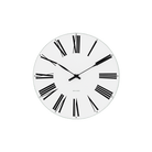 Horloge murale romaine Arne Jacobsen Clocks 43622, blanche et noire