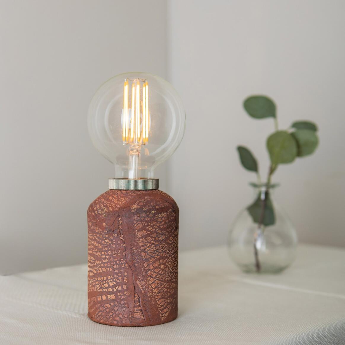 Bixa Table Lamp - Red Iron