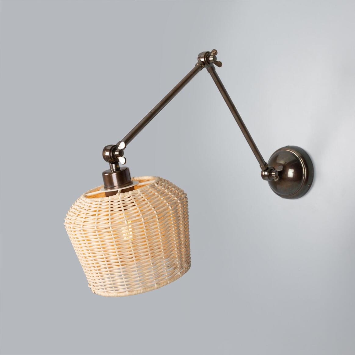 Manila Rattan Small Wall Light