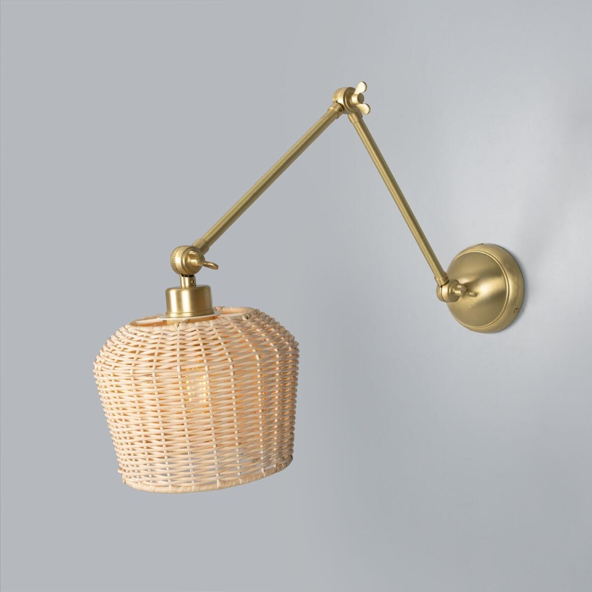 Manila Rattan Small Wall Light