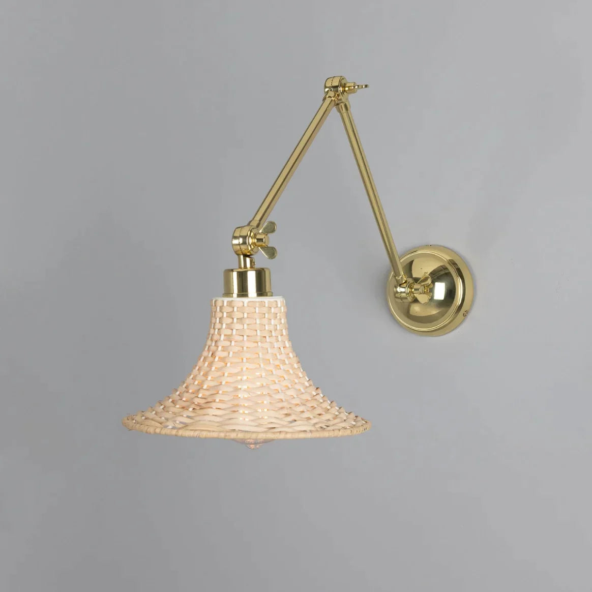 Petite applique murale en rotin Savannah