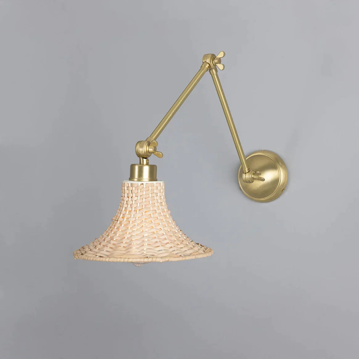 Petite applique murale en rotin Savannah