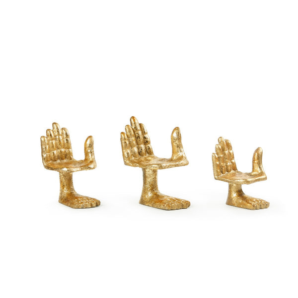 Ensemble de 3 statues Mano