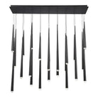 Modern Forms - Cascade LED Crystal Linear Pendant, 23-Light - PD-41723L-BK | Montreal Lighting & Hardware