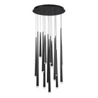 Modern Forms - Cascade LED Crystal Multi-Light Pendant, 15-Light - PD-41715R-BK | Montreal Lighting & Hardware