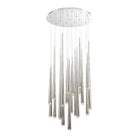 Modern Forms - Cascade LED Crystal Multi-Light Pendant, 21-Light - PD-41721R-PN | Montreal Lighting & Hardware