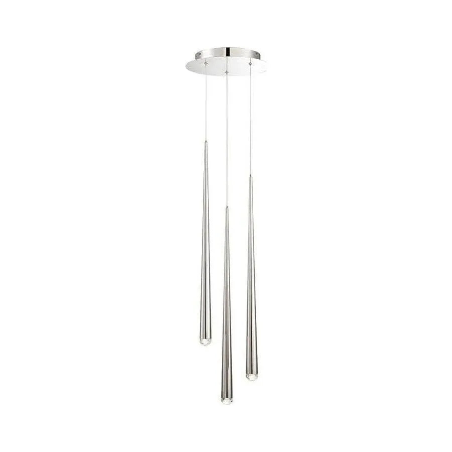 Modern Forms - Cascade LED Crystal Multi-Light Pendant, 3-Light - PD-41703R-PN | Montreal Lighting & Hardware