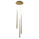 Modern Forms - Cascade LED Crystal Multi-Light Pendant, 5-Light - PD-41705R-AB | Montreal Lighting & Hardware