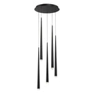 Modern Forms - Cascade LED Crystal Multi-Light Pendant, 5-Light - PD-41705R-BK | Montreal Lighting & Hardware