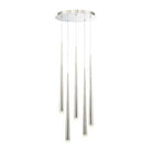 Modern Forms - Cascade LED Crystal Multi-Light Pendant, 5-Light - PD-41705R-PN | Montreal Lighting & Hardware