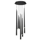 Modern Forms - Cascade LED Crystal Multi-Light Pendant, 9-Light - PD-41709R-BK | Montreal Lighting & Hardware