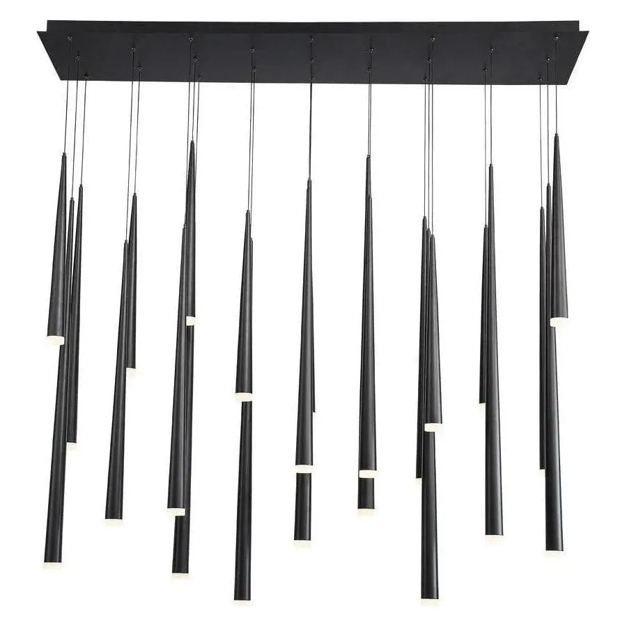 Modern Forms - Cascade LED Linear Pendant, 23-Light - PD-41823L-BK | Montreal Lighting & Hardware