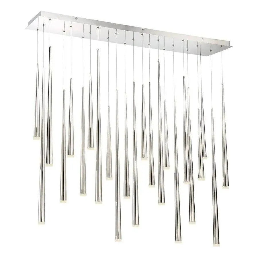 Modern Forms - Cascade LED Linear Pendant, 23-Light - PD-41823L-PN | Montreal Lighting & Hardware