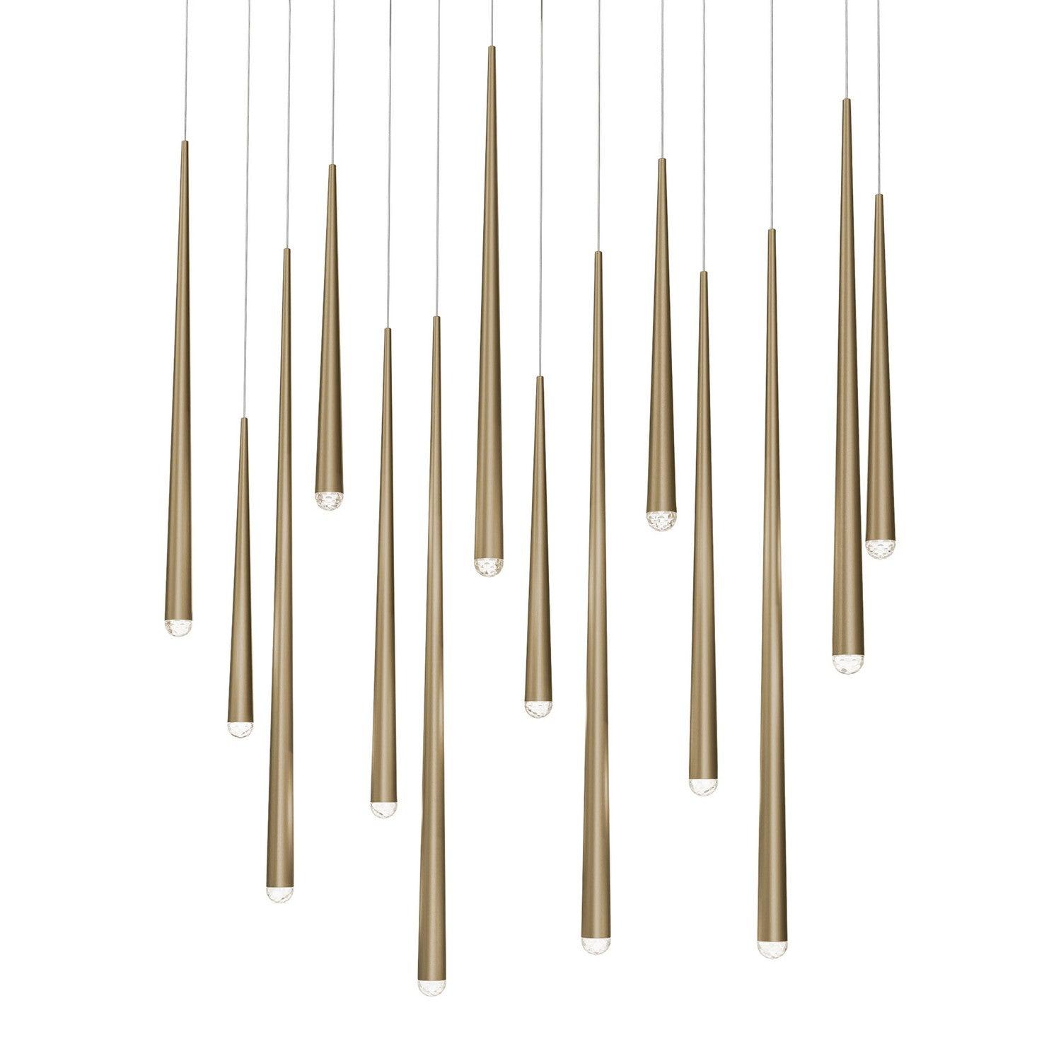 Modern Forms - Cascade LED Linear Pendant - PD-41714L-AB | Montreal Lighting & Hardware
