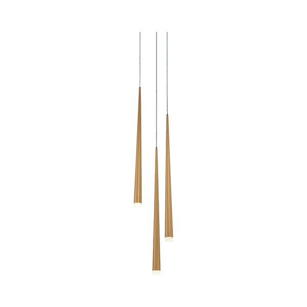 Cascade DEL Suspendu multi-luminaire, 3 lumières