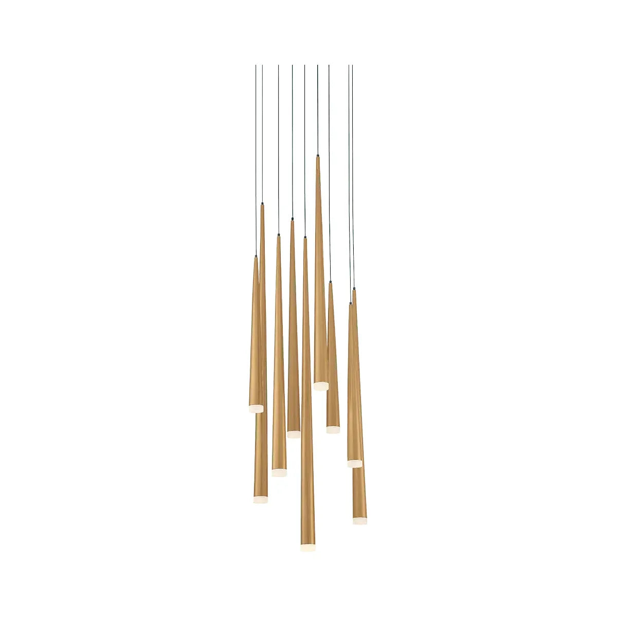 Modern Forms - Cascade LED Multi-Light Pendant, 9-Light - PD-41809R-AB | Montreal Lighting & Hardware