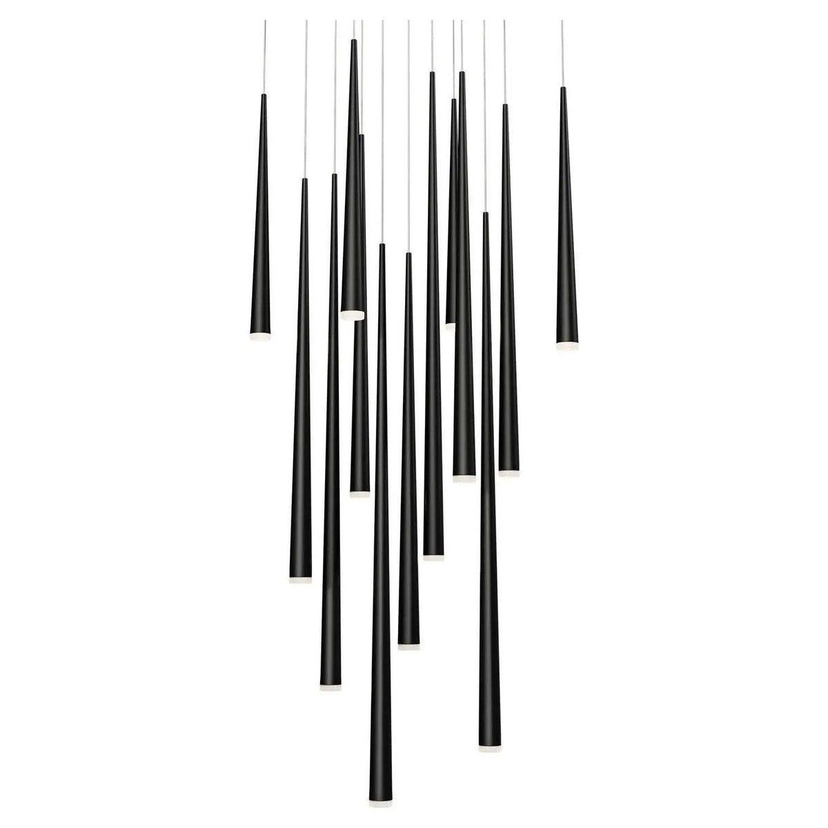 Modern Forms - Cascade LED Multi Light Pendant - PD-41813S-BK | Montreal Lighting & Hardware