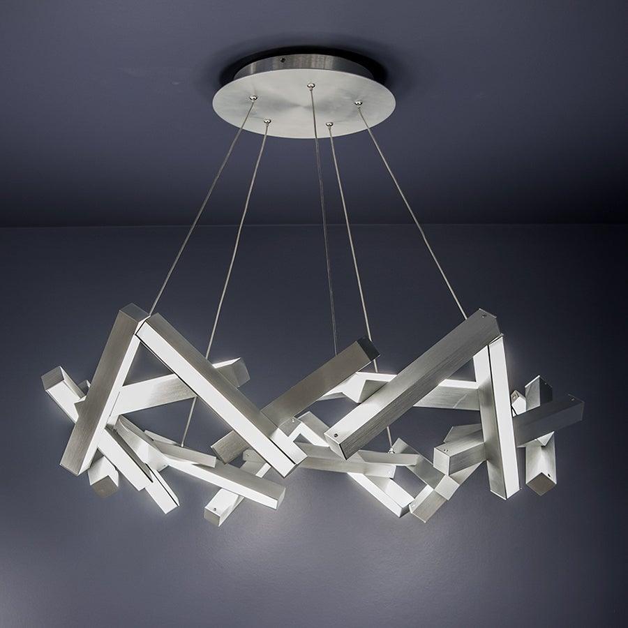 Modern Forms - Chaos LED Chandelier - PD-64834-AL | Montreal Lighting & Hardware