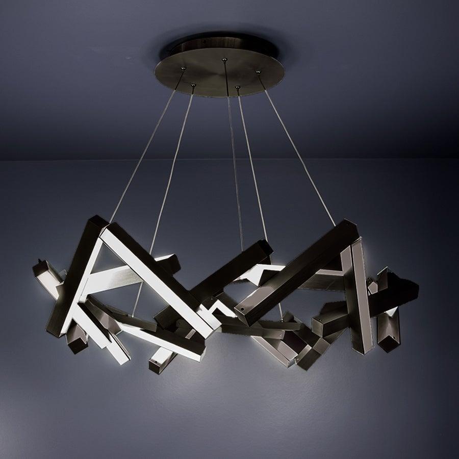Modern Forms - Chaos LED Chandelier - PD-64834-BK | Montreal Lighting & Hardware