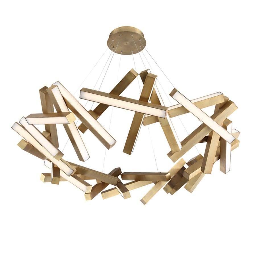Modern Forms - Chaos LED Chandelier - PD-64861-AB | Montreal Lighting & Hardware