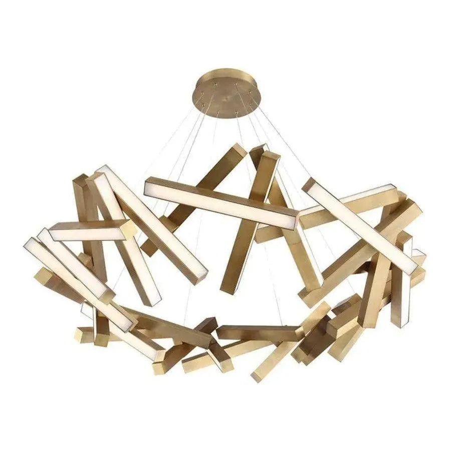 Modern Forms - Chaos LED Chandelier - PD-64834-AB | Montreal Lighting & Hardware