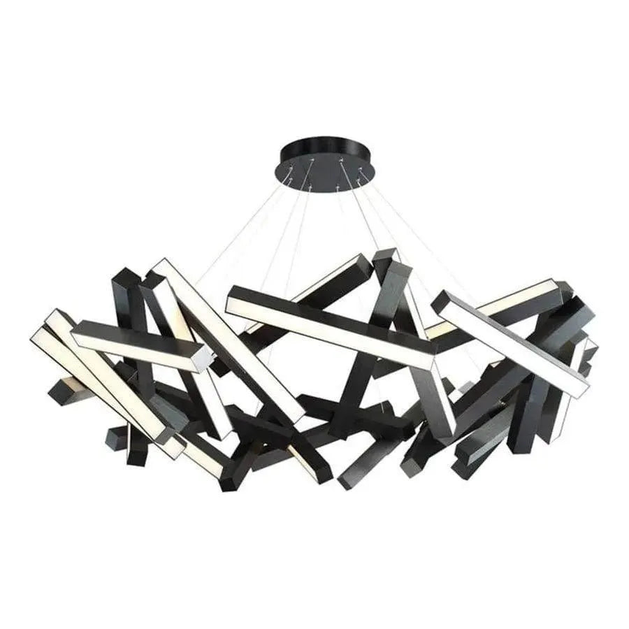 Modern Forms - Chaos LED Chandelier - PD-64861-BK | Montreal Lighting & Hardware