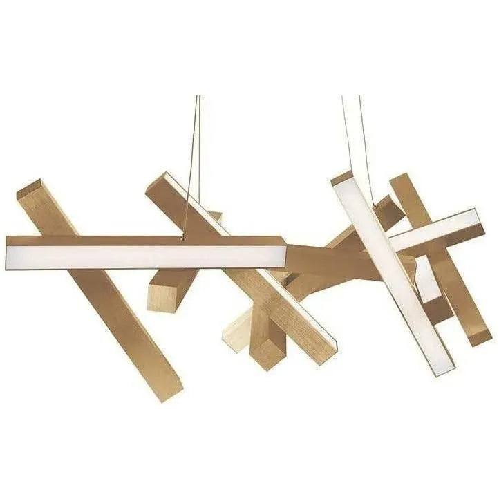 Modern Forms - Chaos LED Linear Pendant - PD-64848-AB | Montreal Lighting & Hardware