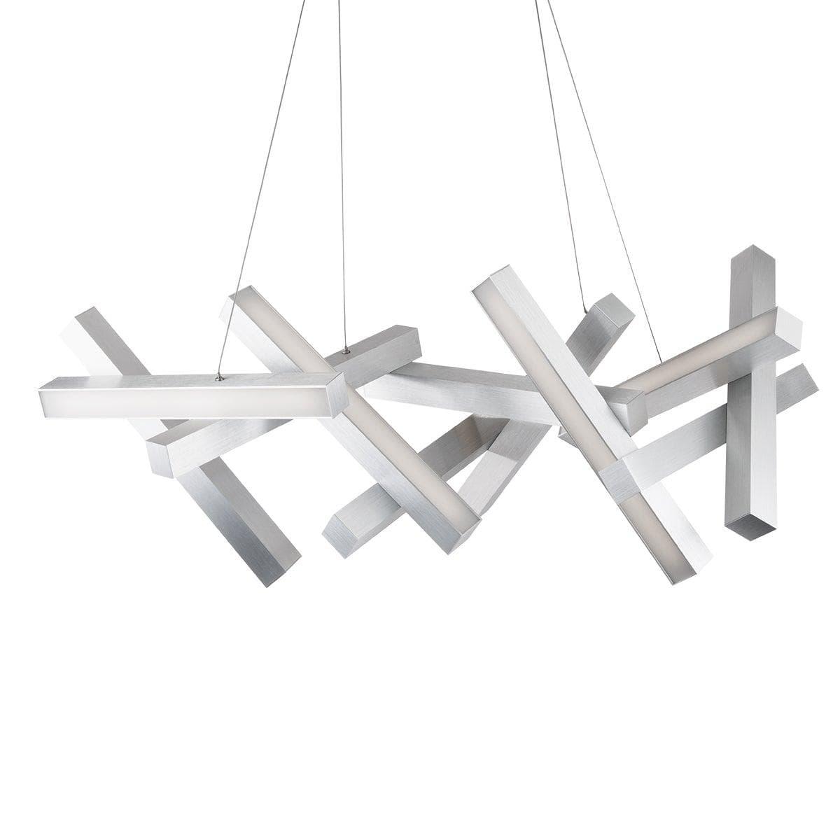 Modern Forms - Chaos LED Linear Pendant - PD-64848-AL | Montreal Lighting & Hardware
