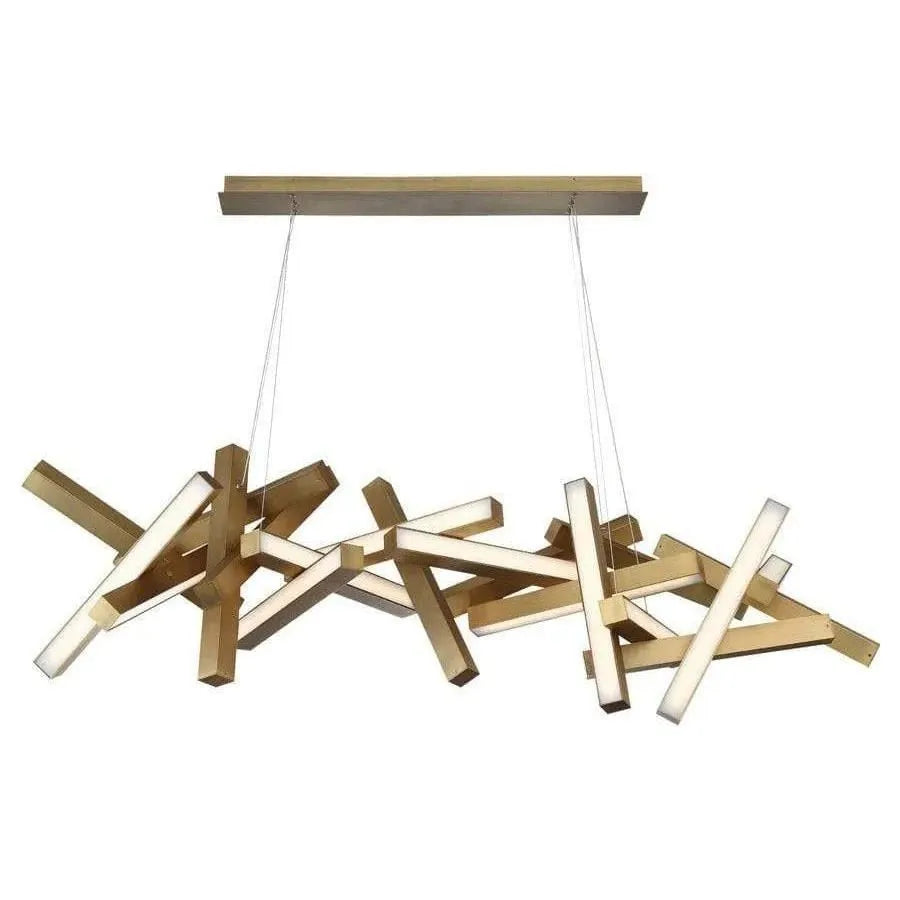 Modern Forms - Chaos LED Linear Pendant - PD-64848-AB | Montreal Lighting & Hardware