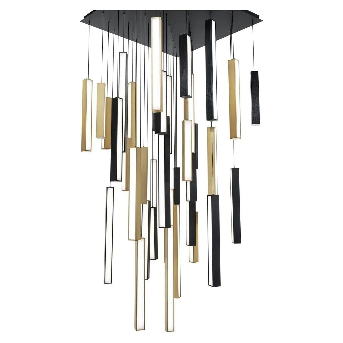 Modern Forms - Chaos LED Multi Light Pendant - PD-64841S-BK/AB-BK | Montreal Lighting & Hardware