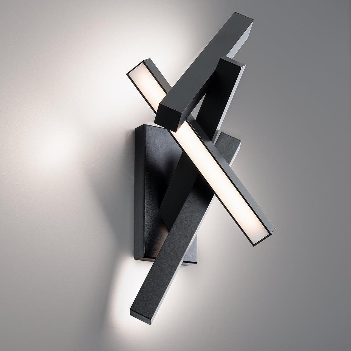Modern Forms - Chaos LED Outdoor Wall Light - WS-W64824-BK | Montreal Lighting & Hardware