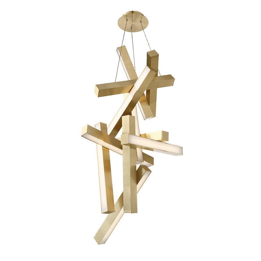 Modern Forms - Chaos LED Vertical Chandelier - PD-64849-AB | Montreal Lighting & Hardware