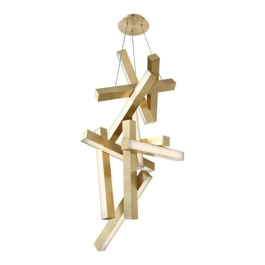 Modern Forms - Chaos LED Vertical Chandelier - PD-64849-AB | Montreal Lighting & Hardware