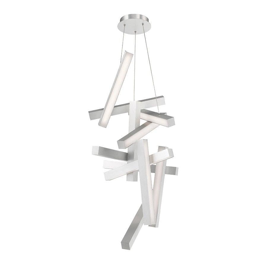 Modern Forms - Chaos LED Vertical Chandelier - PD-64849-AL | Montreal Lighting & Hardware