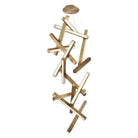 Modern Forms - Chaos LED Vertical Chandelier - PD-64875-AB | Montreal Lighting & Hardware