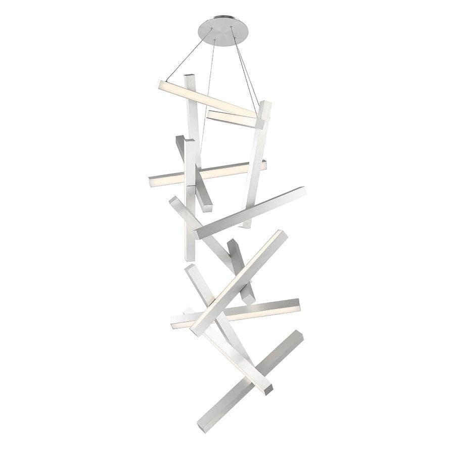 Modern Forms - Chaos LED Vertical Chandelier - PD-64875-AL | Montreal Lighting & Hardware