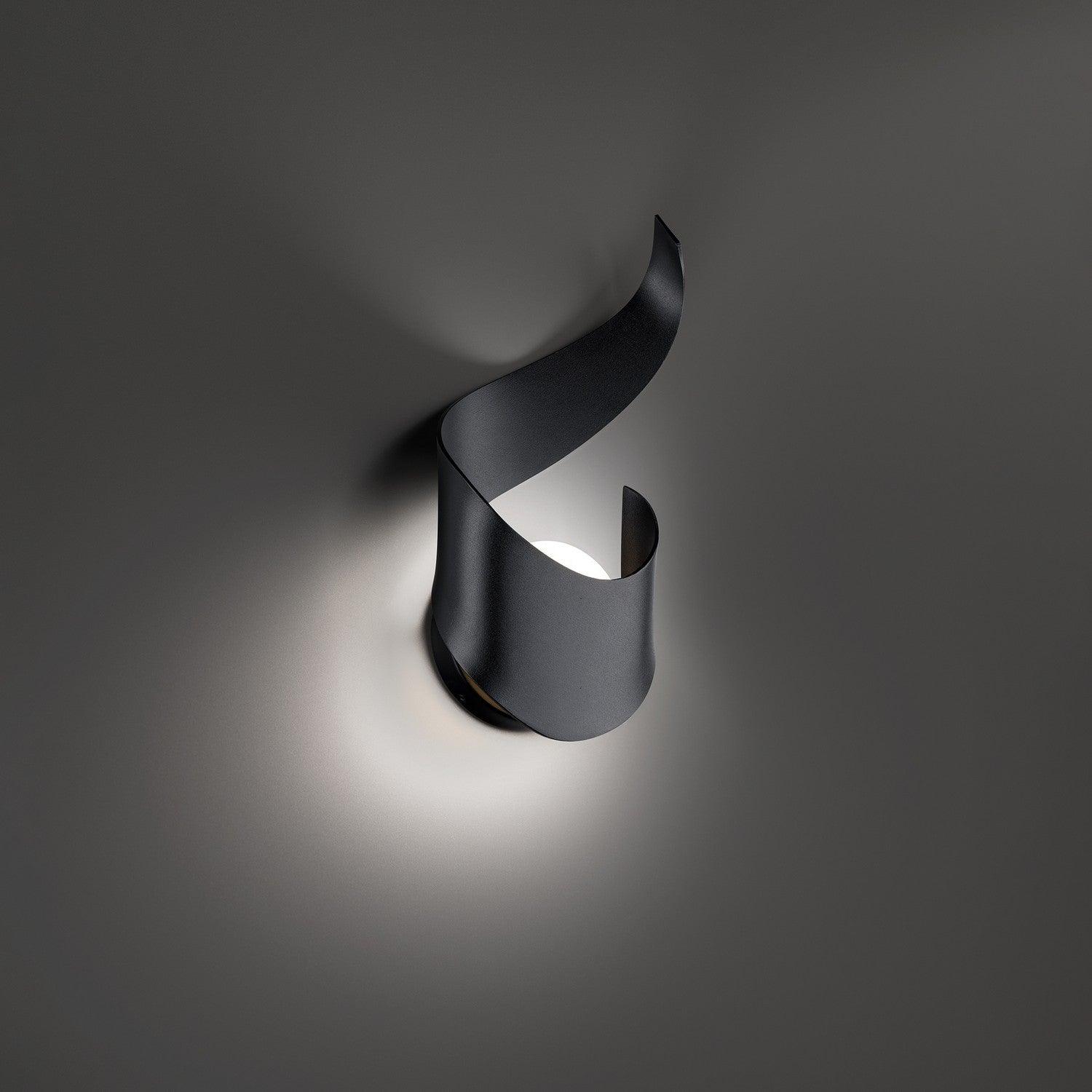 Modern Forms - Flamme LED Outdoor Wall Sconce - WS-W18416-BK | Montreal Lighting & Hardware