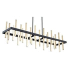 Modern Forms - Harmonix LED Linear Pendant - PD-87956-BK/AB | Montreal Lighting & Hardware
