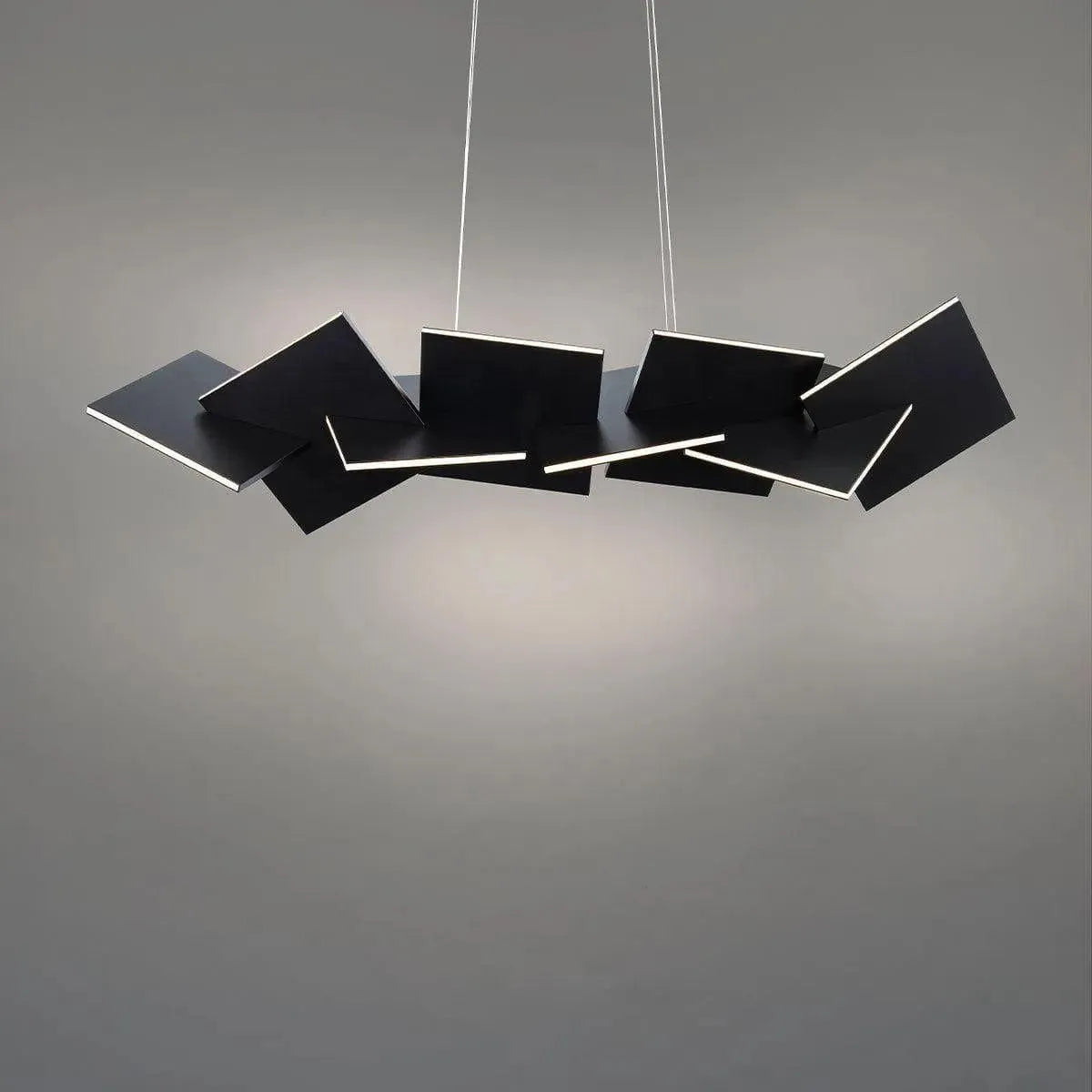 Formes modernes - Konstrukt LED Suspendu - PD-80048-BK | Montreal Luminaire & Quincaillerie
