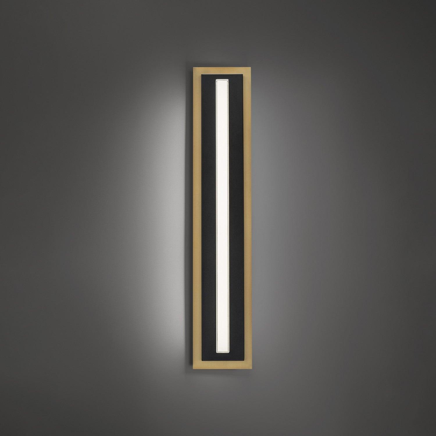 Modern Forms - Lyrikal LED Wall Sconce - WS-10427-30-BK/AB | Montreal Lighting & Hardware
