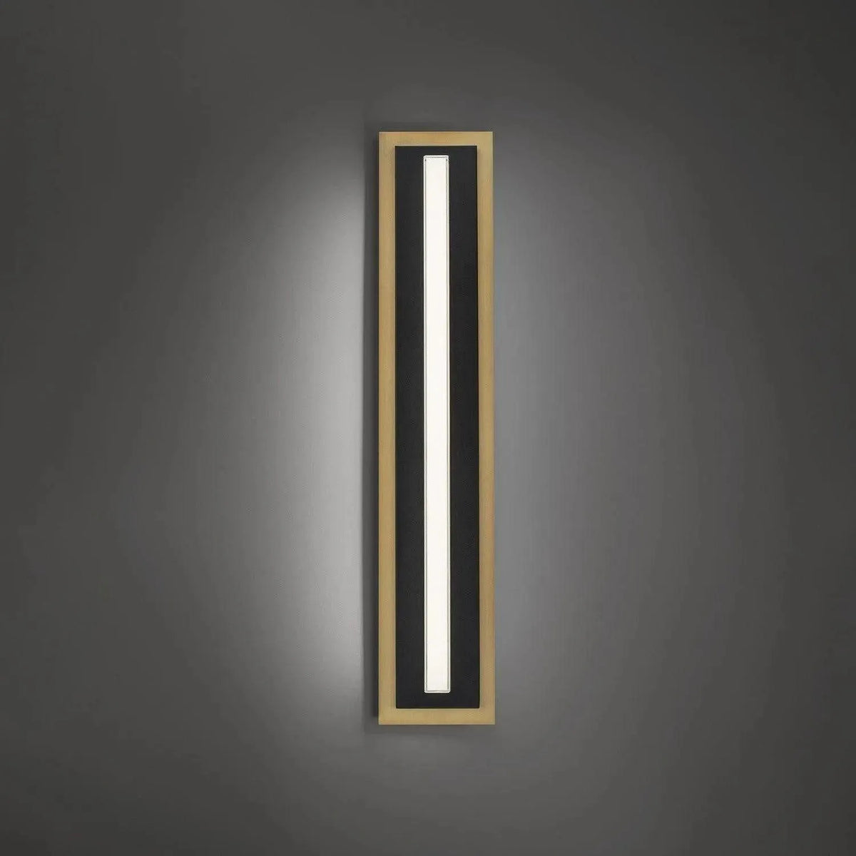 Modern Forms - Lyrikal LED Wall Sconce - WS-10427-30-BK/AB | Montreal Lighting & Hardware