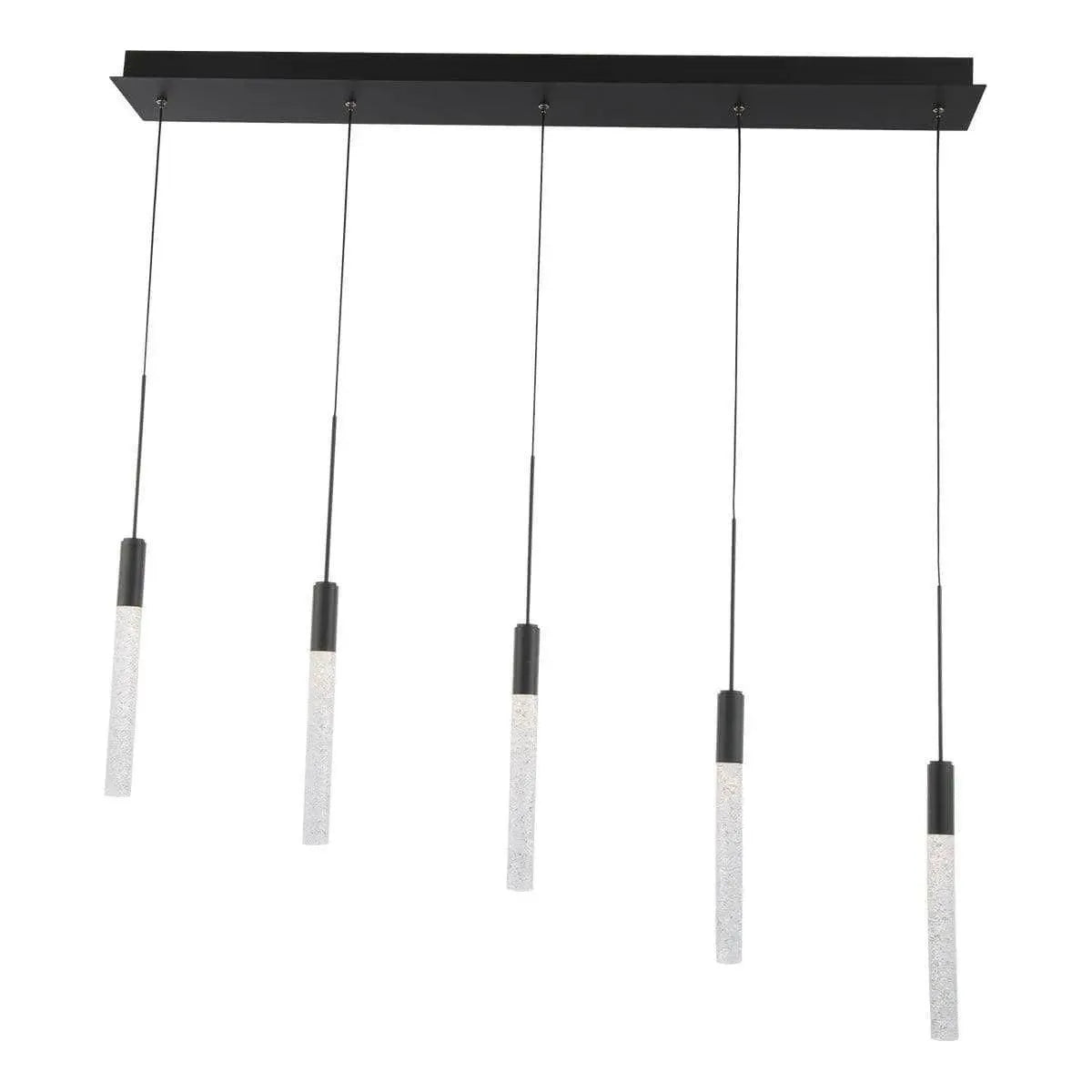 Modern Forms - Magic LED Linear Pendant, 5-Light - PD-35605L-BK | Montreal Lighting & Hardware