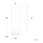 Modern Forms - Mercer LED Wall Sconce - WS-50324-BK/AB | Montreal Lighting & Hardware