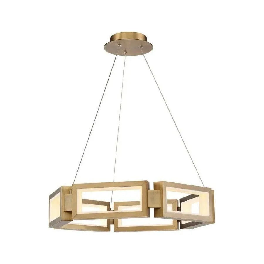 Modern Forms - Mies LED Chandelier - PD-50829-AB | Montreal Lighting & Hardware