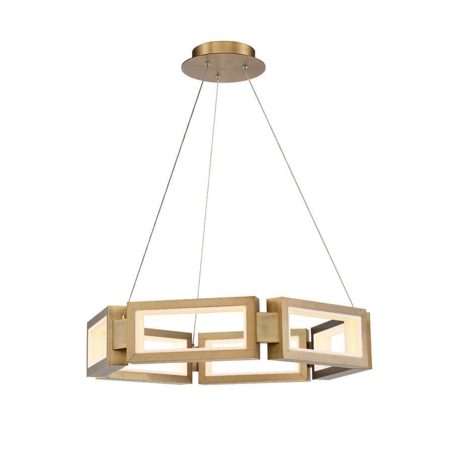 Modern Forms - Mies LED Chandelier - PD-50829-AB | Montreal Lighting & Hardware