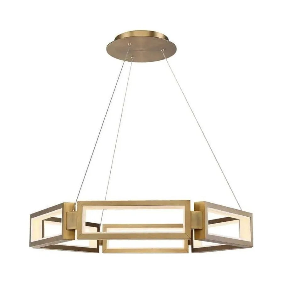 Modern Forms - Mies LED Chandelier - PD-50835-AB | Montreal Lighting & Hardware