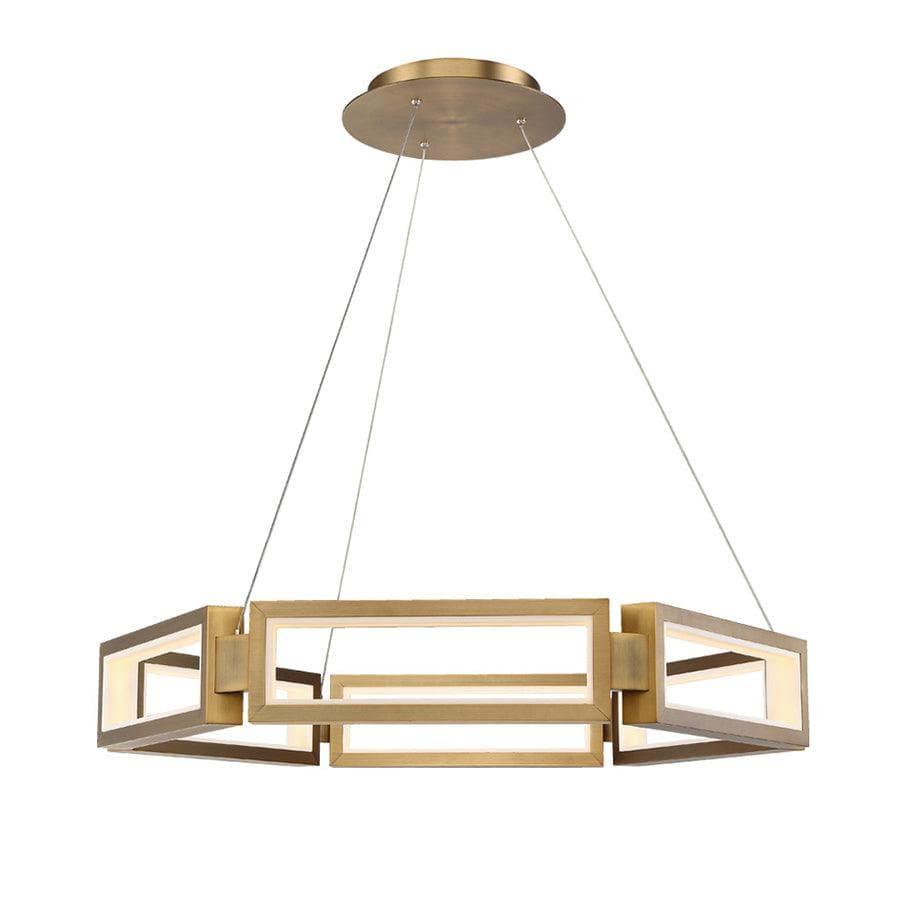 Modern Forms - Mies LED Chandelier - PD-50835-AB | Montreal Lighting & Hardware