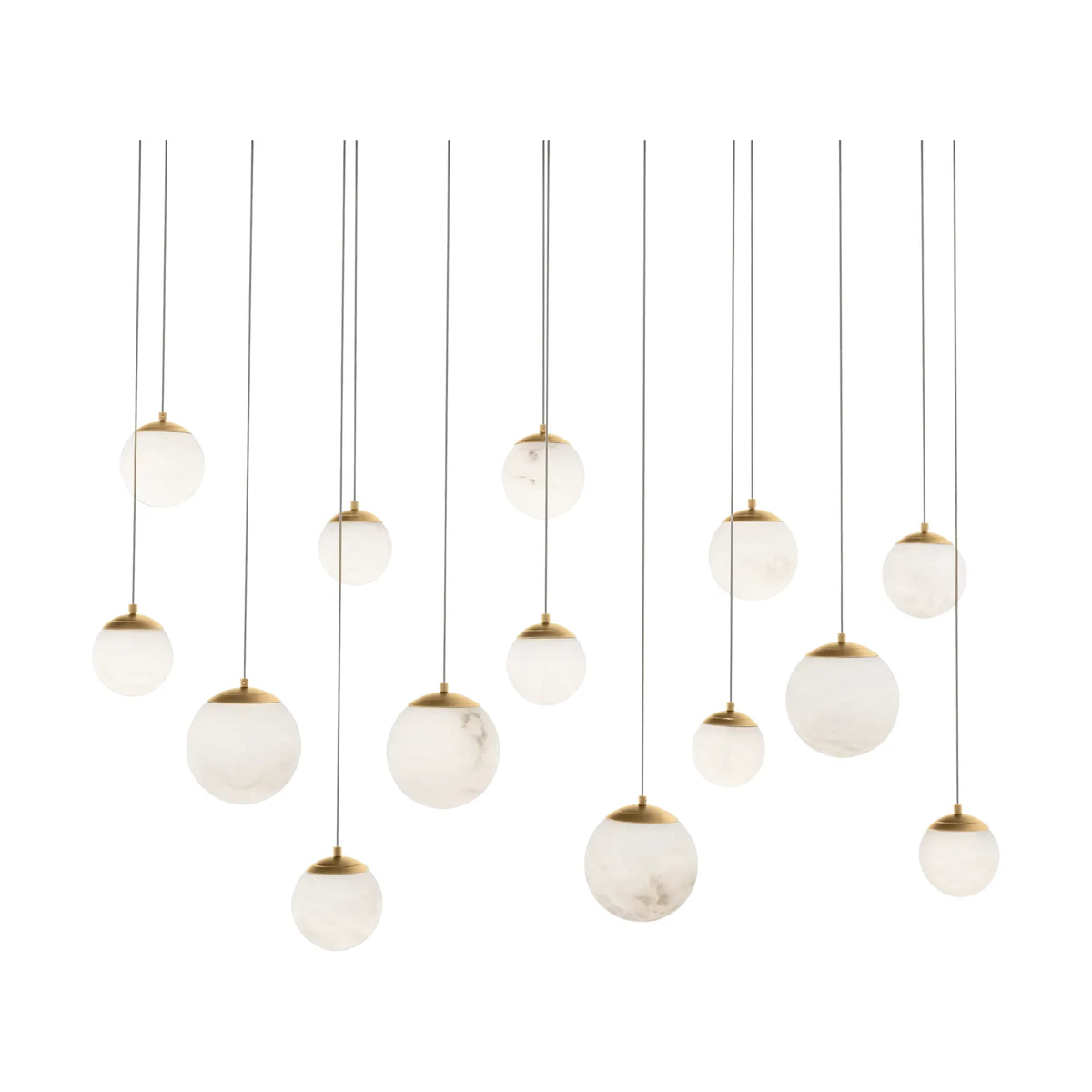 Modern Forms - Pisces LED Linear Pendant - PD-34414L-AB | Montreal Lighting & Hardware